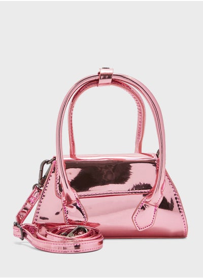 Buy Metallic Mini Satchel Bag in UAE