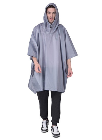 Buy Rain Poncho Gnl Globo Grey M in UAE