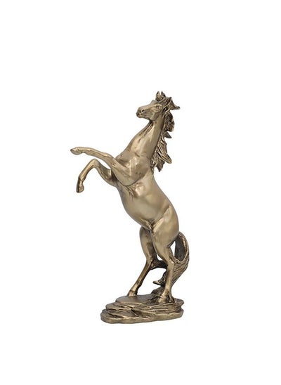 اشتري Horse Resin Gold Statue Home Decoration for Living Room Office في الامارات