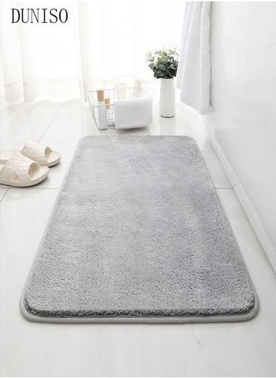 اشتري Bathroom Rug Mat Extra Soft and Absorbent Bath Rugs Non-Slip Quick Drying Floor Bath Tub Mat for Bathroom Floor Tub and Shower 40*60cm في السعودية