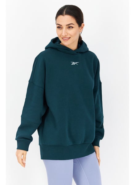 اشتري Women Sportswear Fit Brand Logo Training Hoodies, Green في الامارات