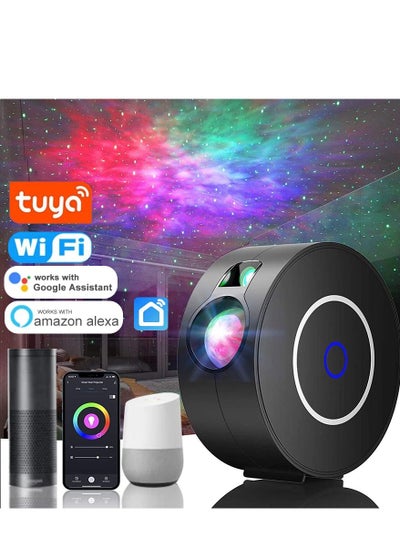 Buy Galaxy Projector Light Tuya Smart Life Smart Star Projector APP Work With Alexa Google Home Starry Sky LED Night Light in UAE