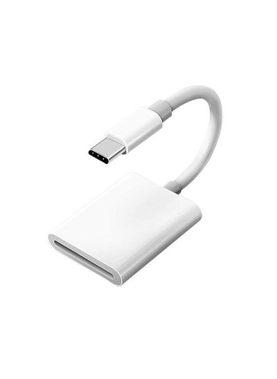 اشتري Type-C to SD Card Camera Reader Adapter SD Card Reader for Type-C Devices, White في السعودية