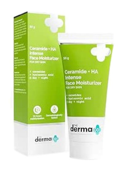 Buy Ceramide + HA Intense Moisturizer with Hyaluronic Acid for Dry Skin Repairs Dry & Dull Skin | Locks In Moisture in Saudi Arabia