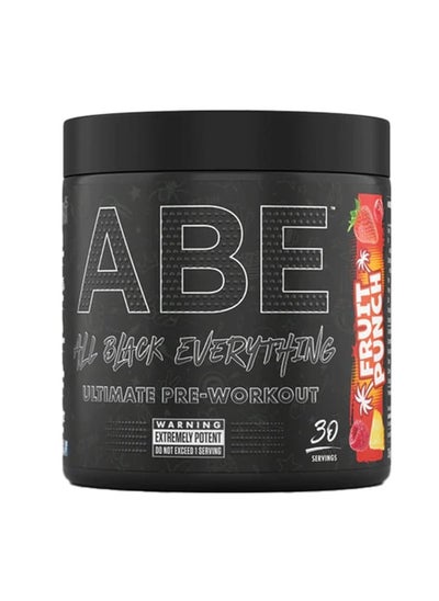 Buy ABE All Black Everything Pre Workout Fruit Punch  Flavour 30 Serving in UAE