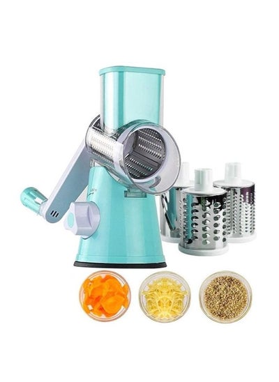 اشتري Multi-Function Rotary Grater Vegetable Cutter Blue في السعودية