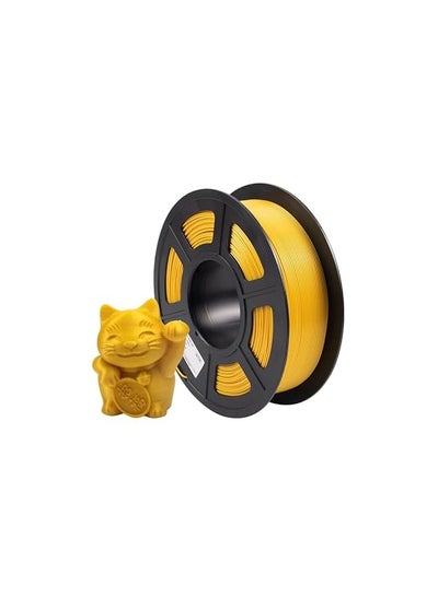 Buy 3D Printer Filament, PLA Filament , 1.75mm Dimensional Accuracy +/- 0.03 mm, 1 kg Spool - Golden in UAE
