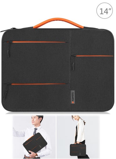 Buy 14-Inch Sleeve Case Zipper Laptop Handbag(Black) in Saudi Arabia