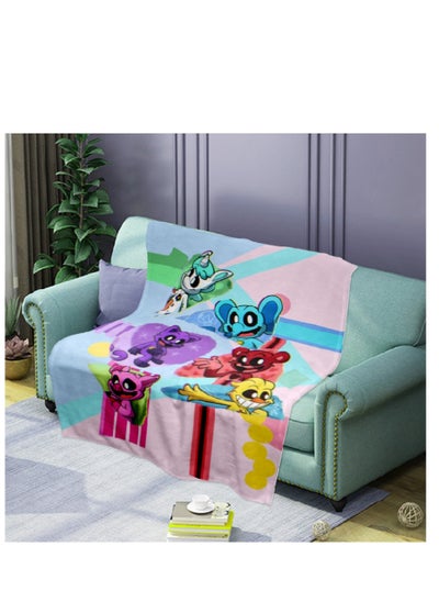 Buy poppy playtime smiling crittersFlannel Throw Blanket  Super Soft Lightweight Air Conditioner Blanket Cooling Summer Blanket Towel Blanket for Couch in UAE