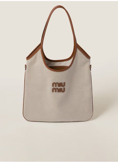 Buy miu Ivy canvas tote bag Shoulder in Saudi Arabia