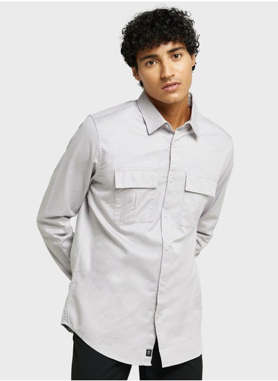 اشتري Thomas Scott Cotton Twill Classic Slim Fit Opaque Casual Shirt في السعودية