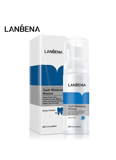 Buy Lanbena Teeth Whitening Mousse 60ML in UAE