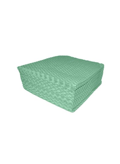 اشتري Disposable Heavy Duty All purpose Cloth 33 x 33 cm Green في الامارات