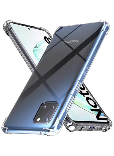 Buy Back Cover Shockproof Protective Case for Samsung Galaxy Note 10 Lite - Transparent in Egypt