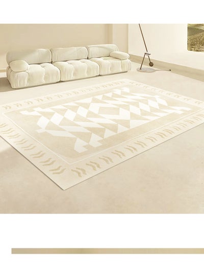 اشتري Modern Crystal Velvet Anti Slip Carpet For Living Room and Bedroom With Soft and Stain Resistant Material (120cmX160cm) في الامارات