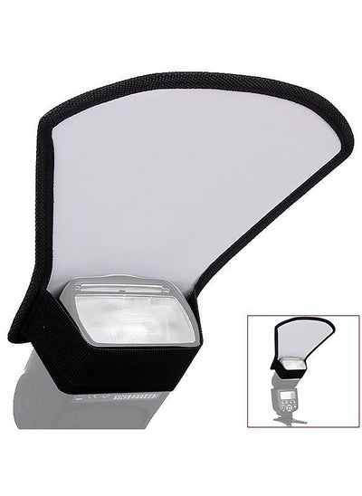 Buy Universal Flash Diffuser Softbox Silver / White Reflector for Canon Nikon Pentax Yongnuo Speedlite in UAE