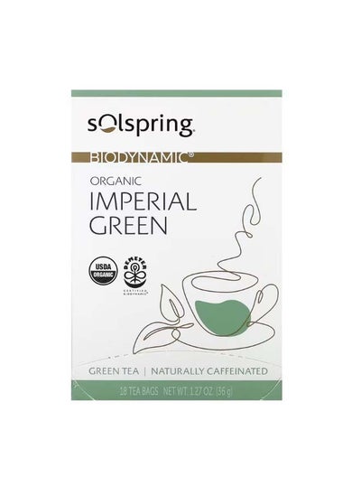 اشتري Solspring Biodynamic Organic Imperial Green Tea 18 Tea Bags 1.27 oz 36 g في الامارات