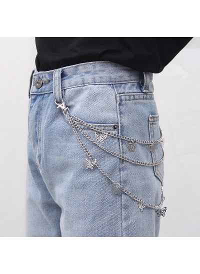 Buy Korean Street Hip-Hop Metal Pant ChainButterfly Hanging Chain Butterfly Hanging Chain in Saudi Arabia