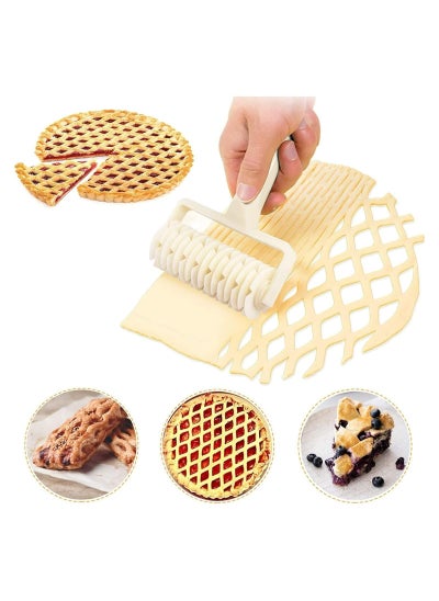 Buy Pizza Silk Hob,Lattice Roller Cutter, Pie Pizza Cookie Dough Roller in UAE