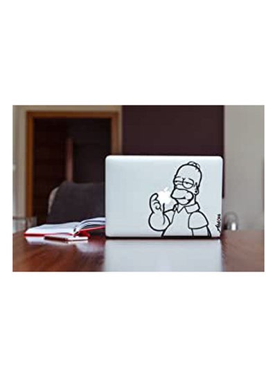 Buy Simpsons Decal Sticker For Laptop & MacBook (Black) in Egypt