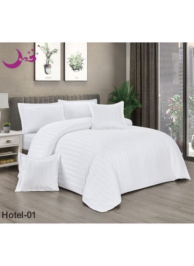 Buy Luxury Hotel Comforter Set For One And A Half Of 4 Pieces in Saudi Arabia