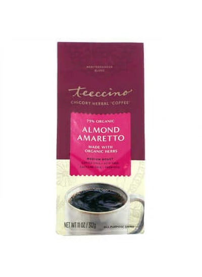 Buy Teeccino, Chicory Herbal Coffee, Almond Amaretto, Medium Roast, Caffeine Free, 11 oz (312 g) in UAE