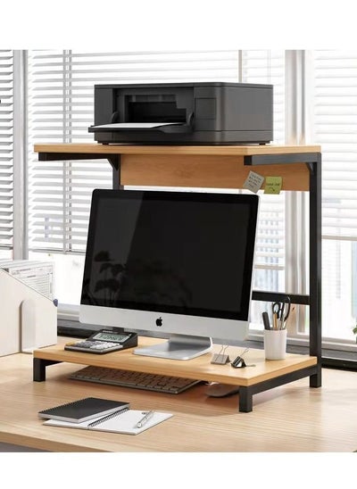 اشتري Computer heightening rack display bracket base bracket desktop bookshelf office desk storage printer shelf laptop stands في الامارات