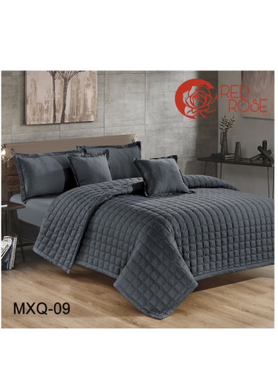 Buy Single Bed Comforter Set 4-Piece Compressed Mattress Microfiber Size 210x160 cm in Saudi Arabia