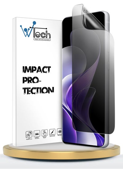 Buy vivo V40 / V40 Pro / V40 Lite 5G 2024 WTech Premium Anti Spy / Anti Privacy Film Thin and Flexible Screen Protector - Clear in UAE