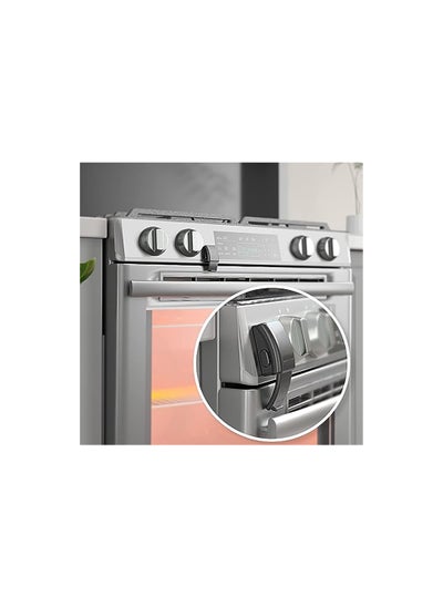 اشتري Updated Oven Front Lock, Childproof Oven Door Lock, Easy to Install, Use Durable and Heat-Resistant Material no Tools Need or Drill, Baby Toddler Kitchen Safety Guard For Oven(Black)(1 Pack) في السعودية