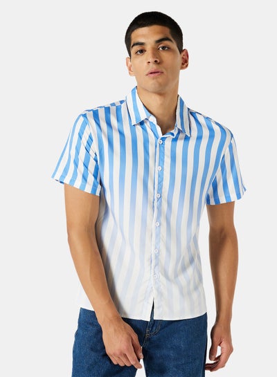 Buy Stripe Ombre Relaxed Shirt in Saudi Arabia