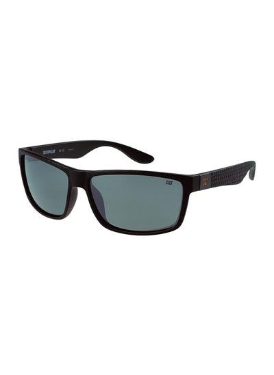 Buy Men CTS-8018 Polarized Wrap Sunglasses Black 61mm in UAE