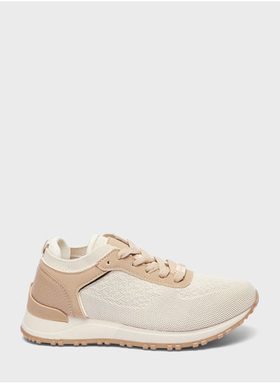 اشتري Lace Up Low Top Sneakers في الامارات