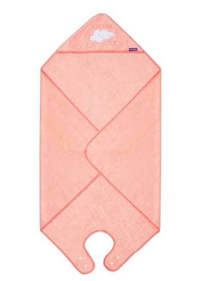 Buy Soft Cotton - Apron Baby Bath Towel - Coral in Saudi Arabia