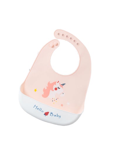 اشتري Baby Silicone Bib Waterproof Saliva Pocket في السعودية