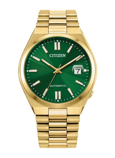 اشتري Tsuyosa Automatic Green Dial Stainless Steel Men's Watch NJ0152-51X في الامارات