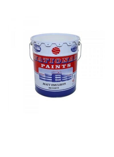 Buy NATIONAL PAINTS-Matt Emulsion 800 White 3.6 L in UAE