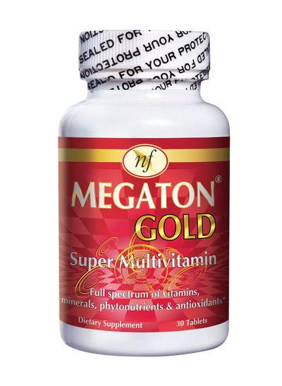 Buy Megaton Gold Super Multivitamin 30 Tablets Full spectrum of vitamins, Minerals, Phytonutrients & Antioxidants in UAE