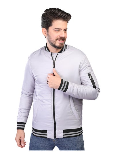 Buy Coup Slim Fit Pump Jacket For Men Color Grey in Egypt