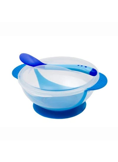 Buy Safari Baby Feeding Bowl With Spoon | Blue in Egypt