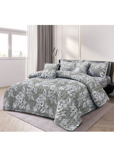 Buy Bedspread comforter set, consisting of 4 pieces, polyester comforter, size 170 by 220 cm in Saudi Arabia