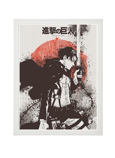 Buy Attack On Titan Levi Ackerman Digitial Wall Art Poster Frame in Egypt