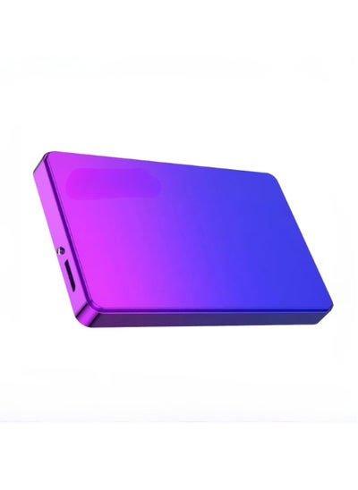 Buy External Hard Drive, USB3.0 Ultra Slim HDD Storage Device, Portable Compact High-speed Mobile Hard Disk Compatible for Pc, Desktop, Mobiles, Laptop, Game Console, Ps4, (Gradient Blue Purple, 2TB) in Saudi Arabia