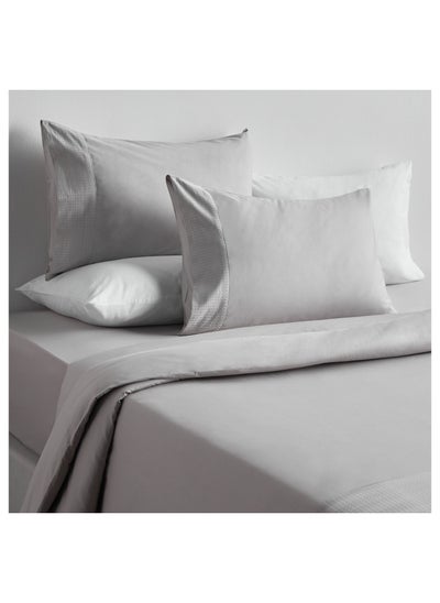 Buy Eternity Cotton Percale 325 Thread Count 3-Piece King Duvet Cover Set - 230x220 cm in Saudi Arabia