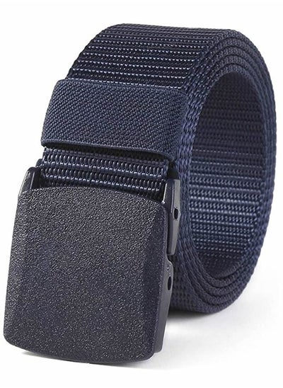 Buy Automatic Nylon Men's Belt  Blue in Saudi Arabia