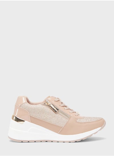 اشتري Lace Up Low Top Sneakers في السعودية