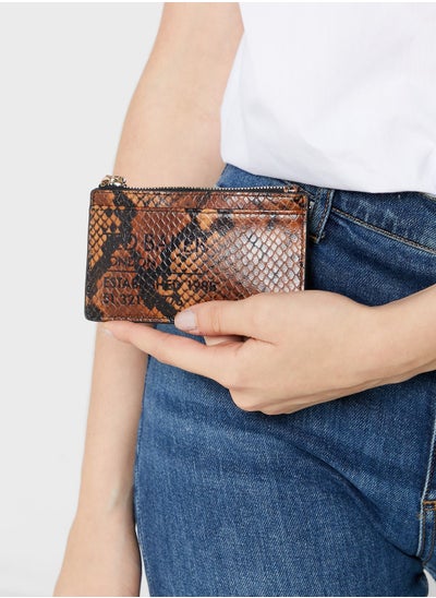 Buy Snakeskin Zip Coin Purse in UAE