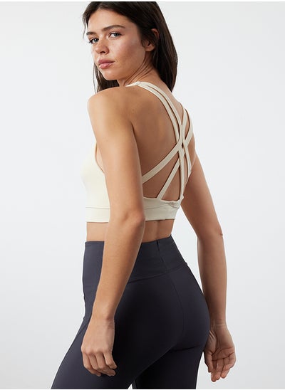 Buy Stone Back String Strap Supported/Shaping Sports Bra THMSS24SS00018 in Egypt