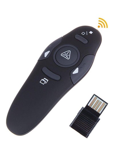 اشتري Wireless Powerpoint Remote Control With Unifying Receiver For Pc And Laptop Black في الامارات