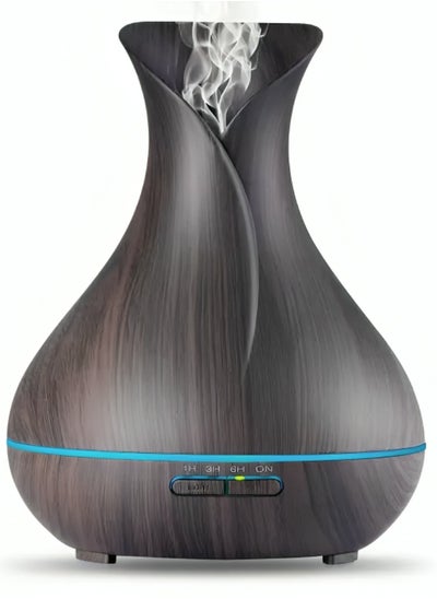 Buy Essential Oil Diffuser, Aroma Diffuser for Home, Car and Office with Large Wooden Color Changing in Egypt